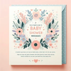 Read more about the article The Ultimate Guide to Baby Shower Card Messages: Heartfelt Wishes for the New Arrival