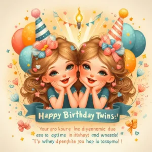 Read more about the article Birthday Wishes for Twins Images: Heartfelt Messages for the Dynamic Duo