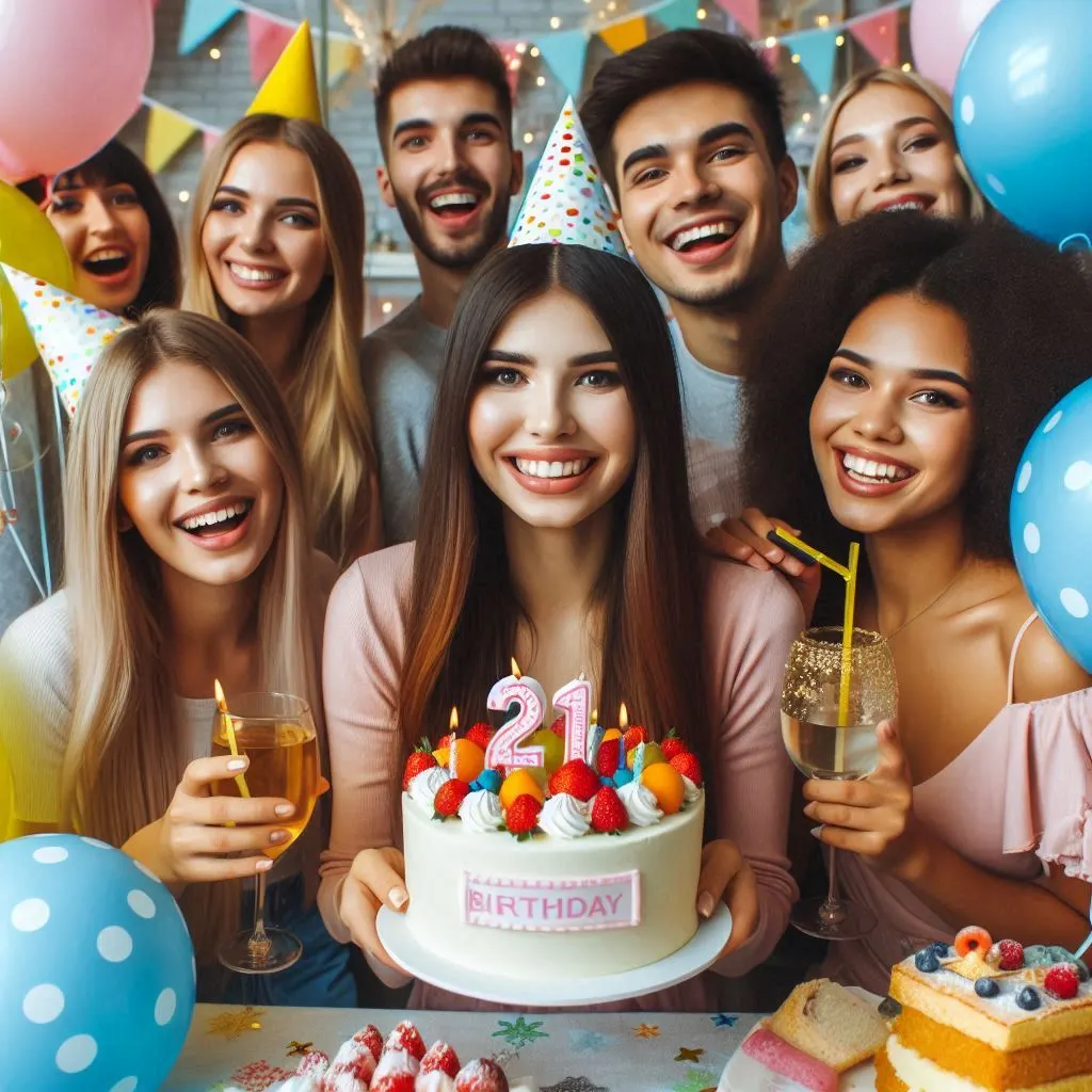21st Birthday Wishes for a Girl